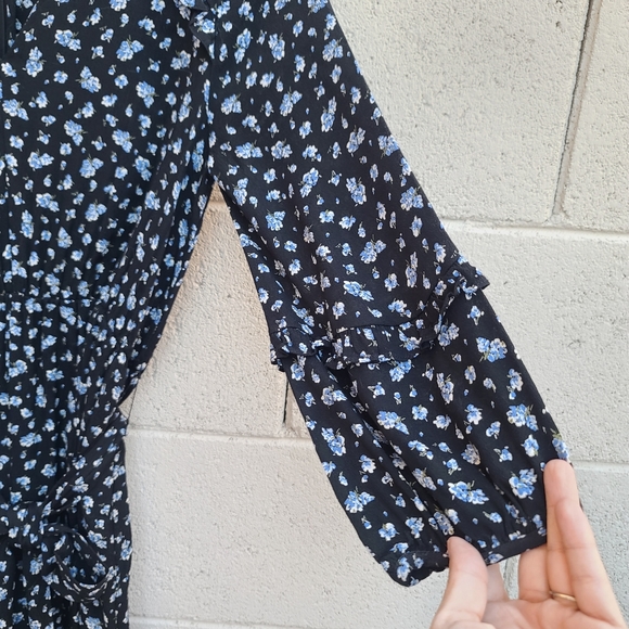 Madewell | Ruffle-Sleeve Tie-Waist Jumpsuit in Baby's Breath Size XS Style AF156 - Picture 6 of 14